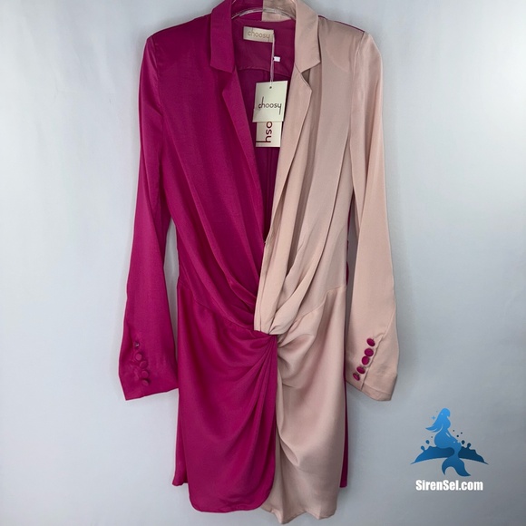 1154 NWT Choosy In a Mood Dress - Size 2 - Fuschia/Blush - Picture 1 of 16